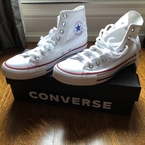 NEW! Converse Chuck Taylor All Star Hi-Top Optical White s: 7 mens, 9 women
